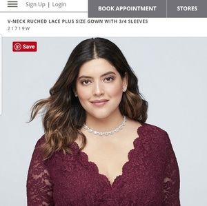 Burgundy formal dress